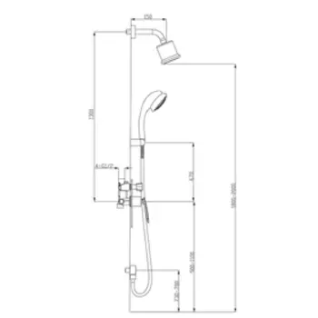 Душевая система Timo Helmi SX-4059/00-16SM, встроенная, хром-белый