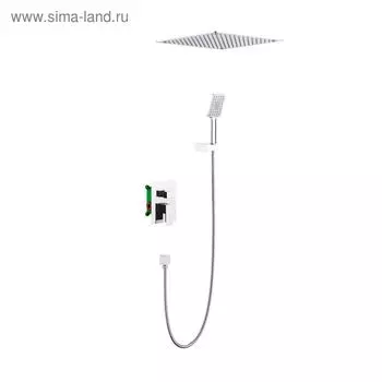 Душевая система Timo Selene SX-2029/00SM, встроенная, тропический душ, ручная лейка, хром