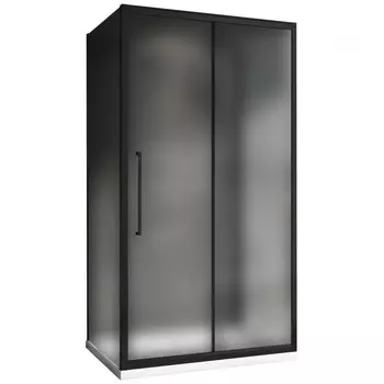 Душевое ограждение ABBER Schwarzer Diamant AG30110BMH-S80BM-S80BM, 110х80х195 см