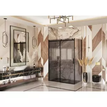 Душевое ограждение Ambassador Benefit 19022204HBB-110HBB, 1500х1100х2000 мм, тонированное