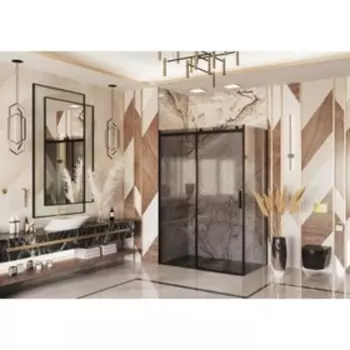 Душевое ограждение Ambassador Benefit 19022205HBB-90HBB, 1600х900х2000 мм, тонированное