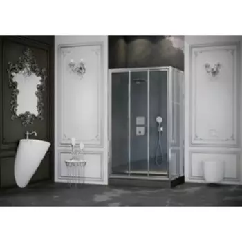 Душевое ограждение Ambassador Forsa 17021104NX-70NX, 1300x700х2000 мм, 2места