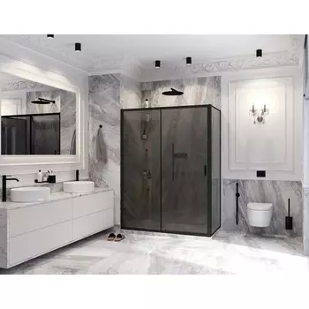 Душевое ограждение Ambassador Forsa 17022221ABB-110ABB, 1500х800x2000 мм, тонированное