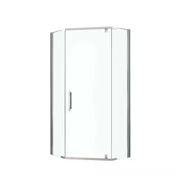 Душевое ограждение BERGES OXYGEN 061021, 90х90 см, прозрачное, без поддона, хром