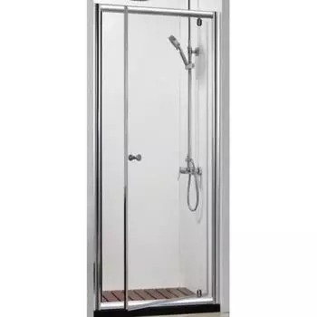 Душевое ограждение BRAVAT Drop BD100.4110A, 100x200 см, прозрачное, распашное, хром