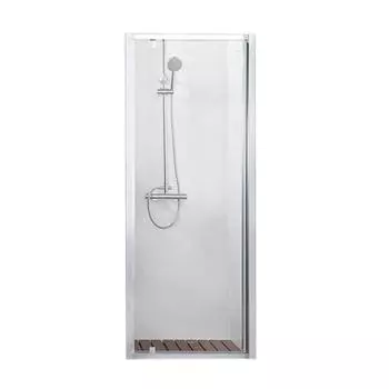 Душевое ограждение BRAVAT Line BD100.4111A, 100x200 см, прозрачное, распашное, хром