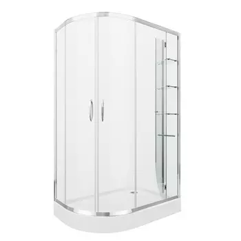 Душевое ограждение GROSSMAN Classic GR-9120R, 120х80х185 см, правое, с поддоном, прозрачное 711190