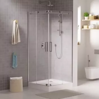 Душевое ограждение GROSSMAN Cosmo GR-1090, 100х100х190 см, без поддона, стекло прозрачное