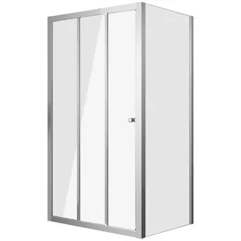 Душевое ограждение GROSSMAN Falcon GR-D100-P90, 100х90х190 см, прозрачное, раздвижное