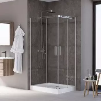 Душевое ограждение GROSSMAN Galaxy GR-3120L, 120х80х190 см, левое, стекло прозрачное