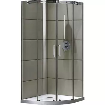 Душевое ограждение GROSSMAN Galaxy GR-4100, 100х100х190 см, прозрачное, раздвижное