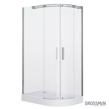 Душевое ограждение GROSSMAN Galaxy GR-4110L, 110х80х190 см, левое, стекло прозрачное