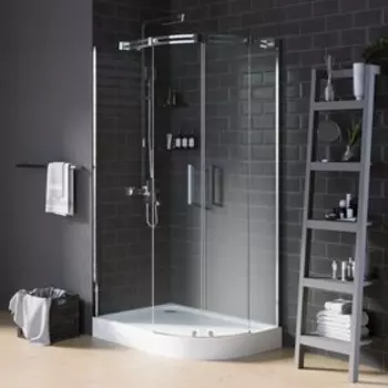 Душевое ограждение GROSSMAN Galaxy GR-4121L, 120х90х190 см, левое, стекло прозрачное