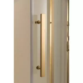 Душевое ограждение GROSSMAN PR-90G, 90x90x200 см, прозрачное, золотое