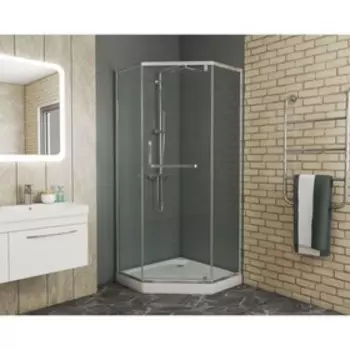 Душевое ограждение GROSSMAN PR-90SD, 90x90x200 см, прозрачное, хром