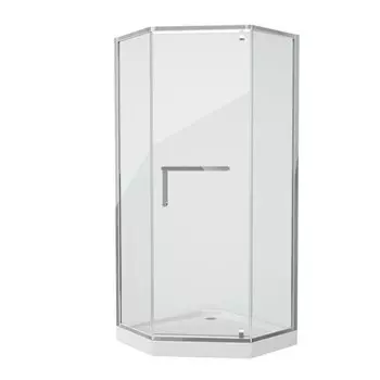 Душевое ограждение GROSSMAN PR-90SD, 90x90x200 см, прозрачное, хром