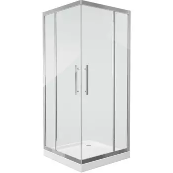 Душевое ограждение GROSSMAN PR-90SQ, 90х90х200 см, прозрачное, раздвижное