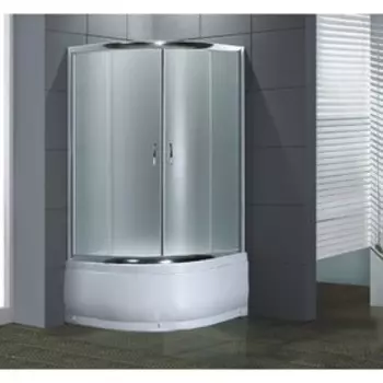 Душевое ограждение Loranto CS-834, 100 x 100 x 195 см, матовое стекло 4 мм, высокий поддон 43 см