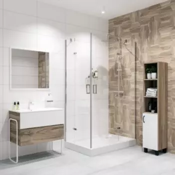 Душевое ограждение NG-6618-08, 120х90х190 см, без поддона, стекло прозрачное, 1 место