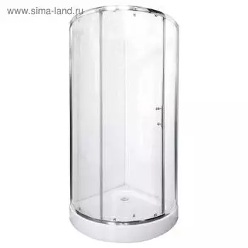 Душевое ограждение RUSH Devon DE-R18080, 80x80 см, стекло прозрачное, профиль хром