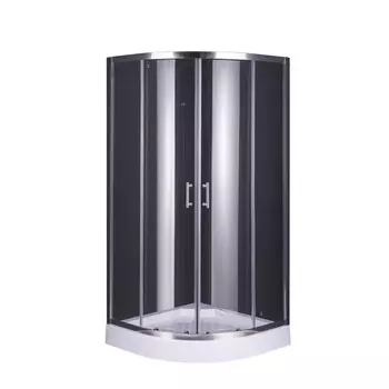 Душевое ограждение Taliente TA-09091CP, 18090 см, прозрачное, полукруглое, 6 мм, хром