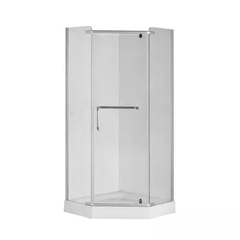 Душевое ограждение Taliente TA-09093CB, 180 х 90 см, прозрачное, пентагональное, 6 мм, хром 908902