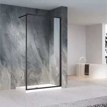 Душевое ограждение Veconi Korato KR81B-80-01-C7, 800х2000 мм, прозрачное стекло, черный