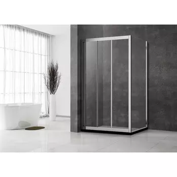 Душевое ограждение Veconi Rovigo RV-031, 1400х700х1950 мм, прозрачное, без поддона, хром