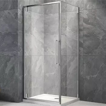 Душевое ограждение Veconi Rovigo RV-033, 700х800х1950 мм, прозрачное, без поддона, хром