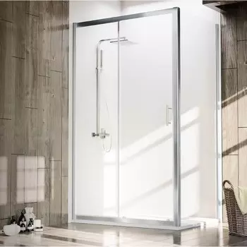 Душевое ограждение Veconi Rovigo RV-072, 1100х800х1900 мм, прозрачное, без поддона, хром