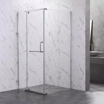 Душевое ограждение Veconi Rovigo RV-19, 1200х900х2000 мм, прозрачное, без поддона, хром