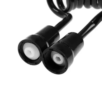 Душевой шланг ZEIN Z52PS, для гигиенического душа, 25-150 см, пластик гайки и втулка, черный, Имп/Имп