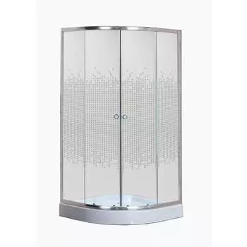 Душевой уголок NG-001-08N, 90х90х195 см, поддон 13 см, стекло мозаика