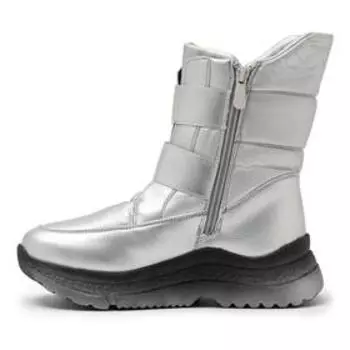 Дутики, цвет серебряный, размер 34