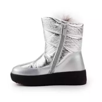 Дутики, цвет серебряный, размер 35