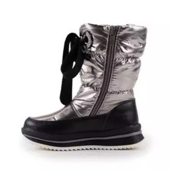 Дутики детские, цвет бронзовый, размер 27