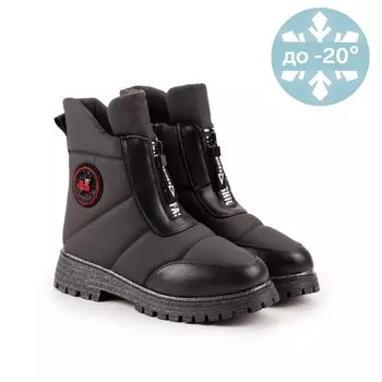 Дутики детские, цвет чёрный, размер 34