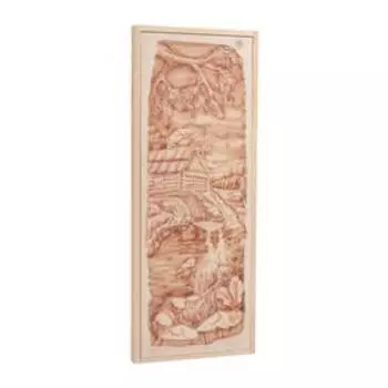 Дверь для бани "Баня, дуб" 180×70см, массив