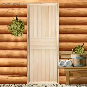 Дверь для бани "Экстра", вертикаль, 19070см