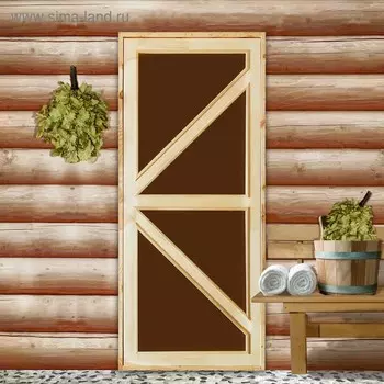 Дверь для бани со стеклом "Бавария", 17070см