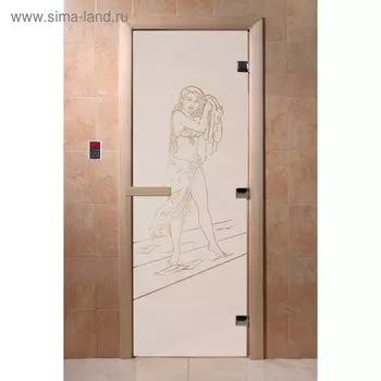 Дверь «Дженифер», размер коробки 200 80 см, правая, цвет сатин