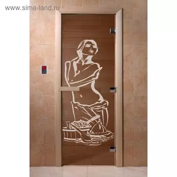 Дверь «Искушение», размер коробки 190 70 см, правая, цвет бронза