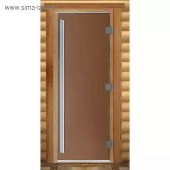 Дверь «Престиж», размер коробки 190 80 см, левая, цвет бронза матовая