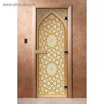 Дверь с фотопечатью, стекло 8 мм, размер коробки 190 70 см, левая, цвет А026