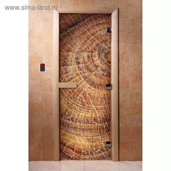 Дверь с фотопечатью, стекло 8 мм, размер коробки 190 70 см, левая, цвет А049