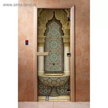 Дверь с фотопечатью, стекло 8 мм, размер коробки 190 70 см, правая, цвет А025