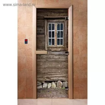 Дверь с фотопечатью, стекло 8 мм, размер коробки 190 70 см, правая, цвет А042