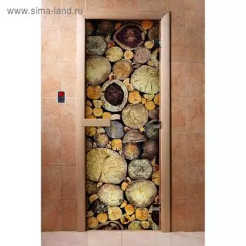 Дверь с фотопечатью, стекло 8 мм, размер коробки 190 70 см, правая, цвет А047