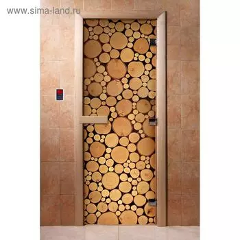 Дверь с фотопечатью, стекло 8 мм, размер коробки 190 70 см, правая, цвет А048