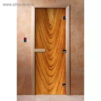 Дверь с фотопечатью, стекло 8 мм, размер коробки 190 70 см, правая, цвет А050